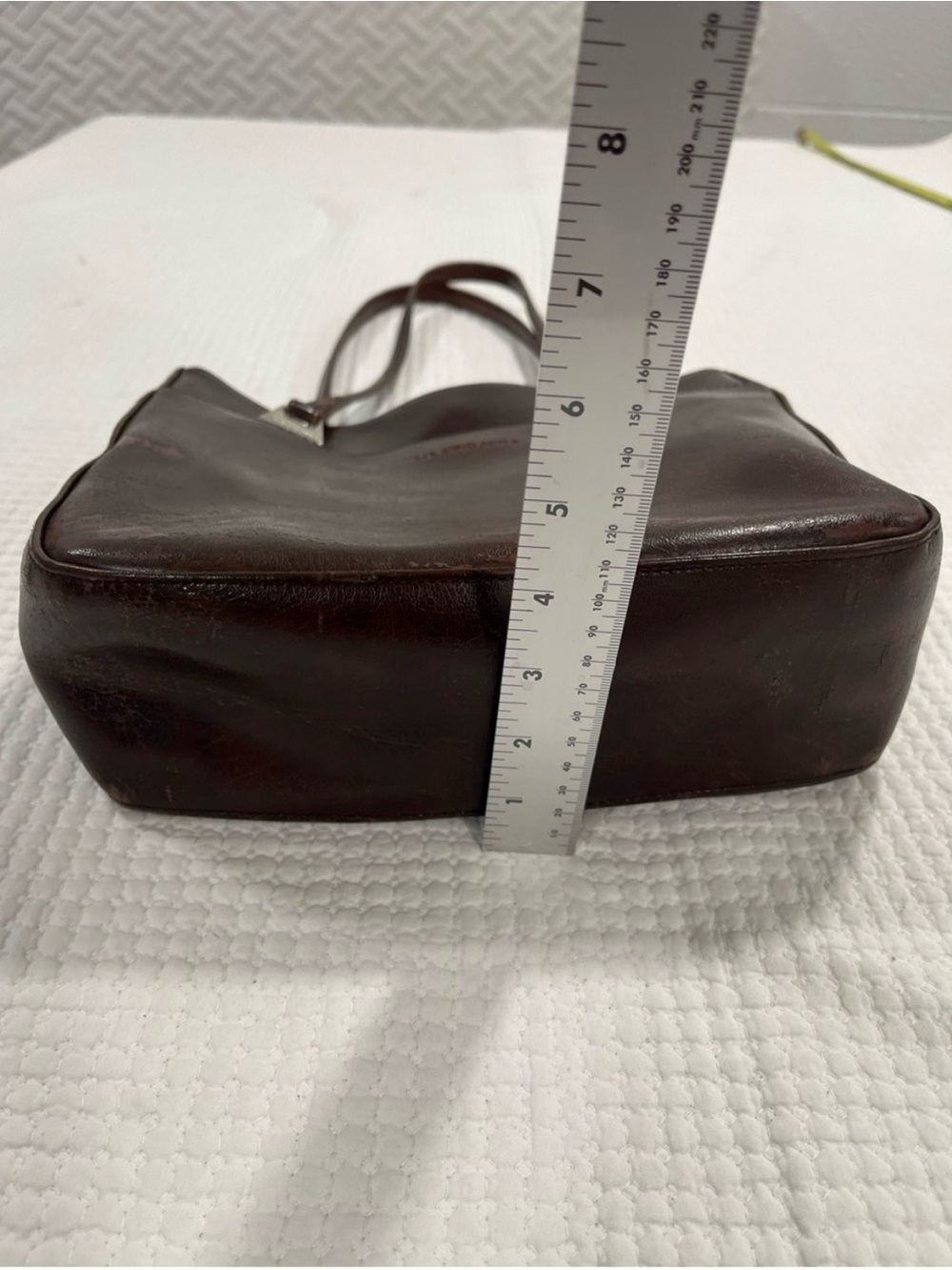 Vintage Liz Claiborne Brown Leather Shoulder Bag Genuine Leather Purse 90’s y2k - Picture 3 of 10